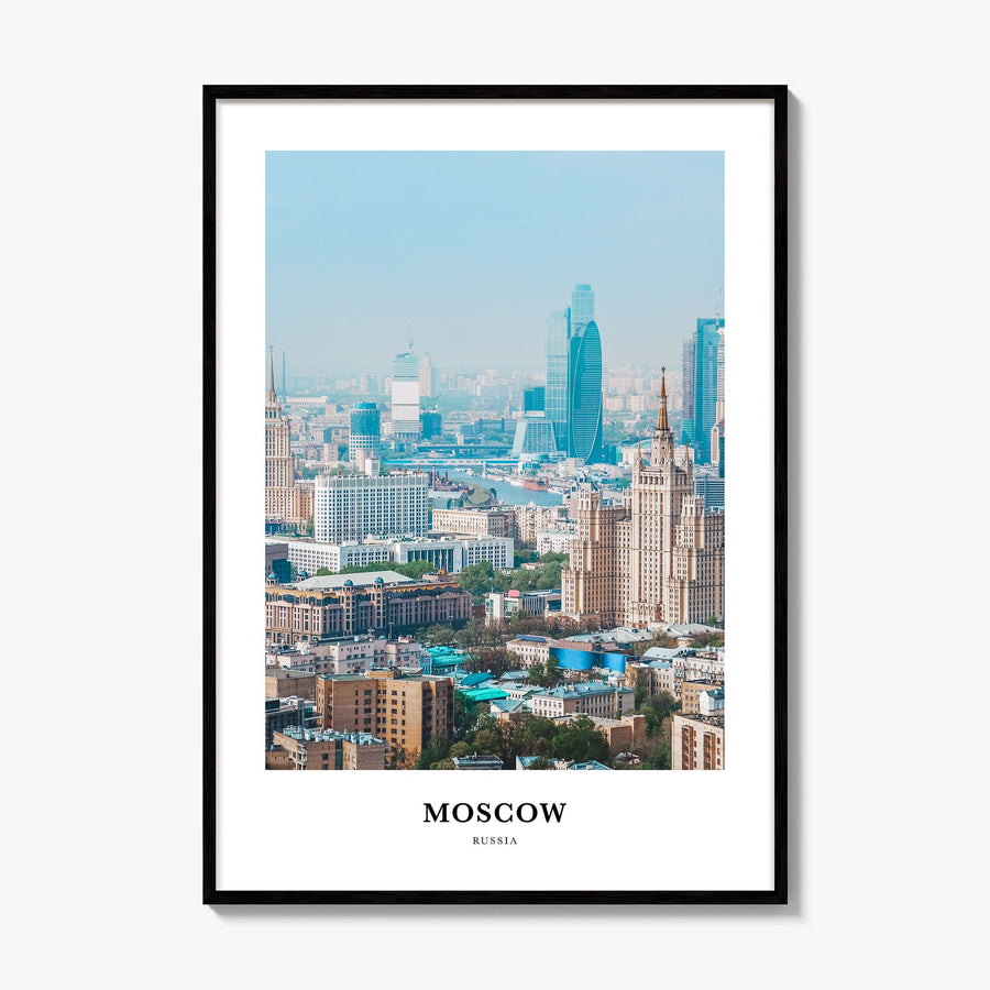 Moscow, Russia Classic No 2 Poster, framed poster mockup
