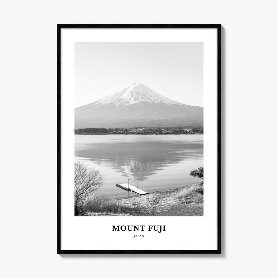 Mount Fuji Classic Poster, framed poster mockup