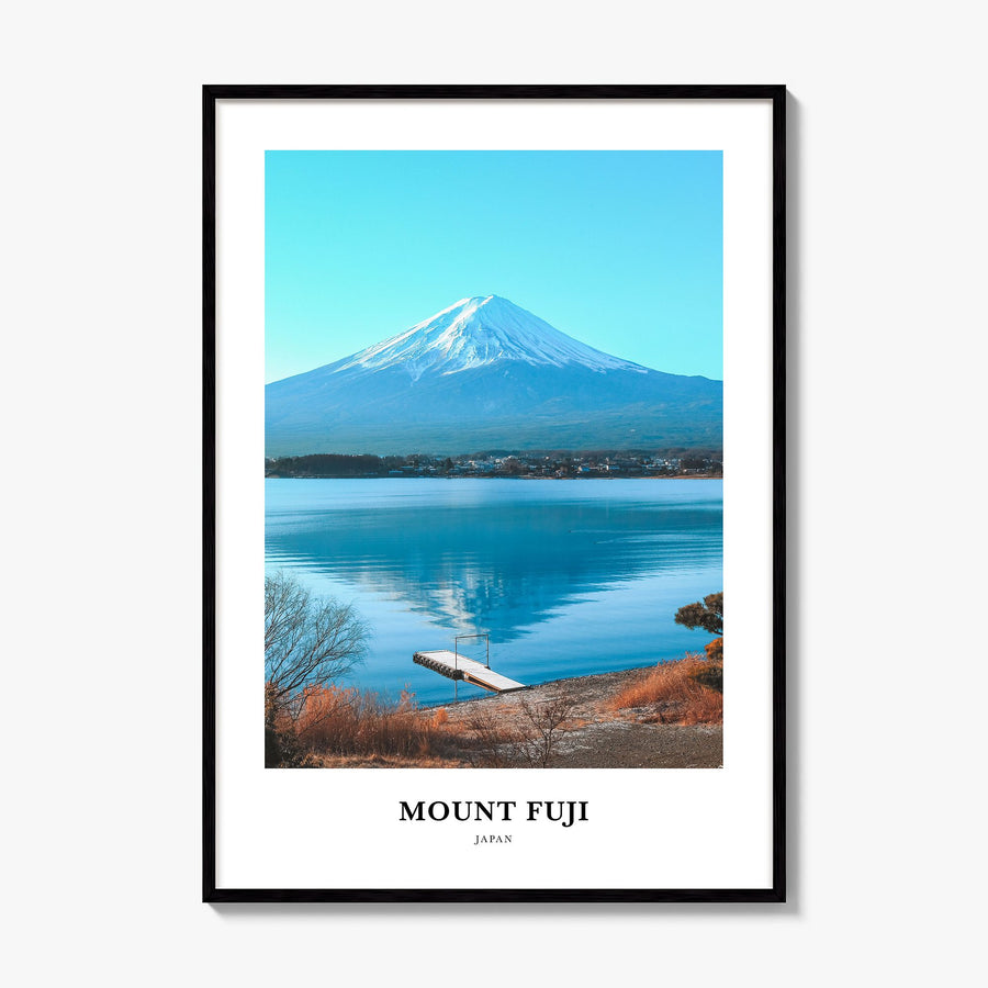 Mount Fuji Classic Poster, framed poster mockup