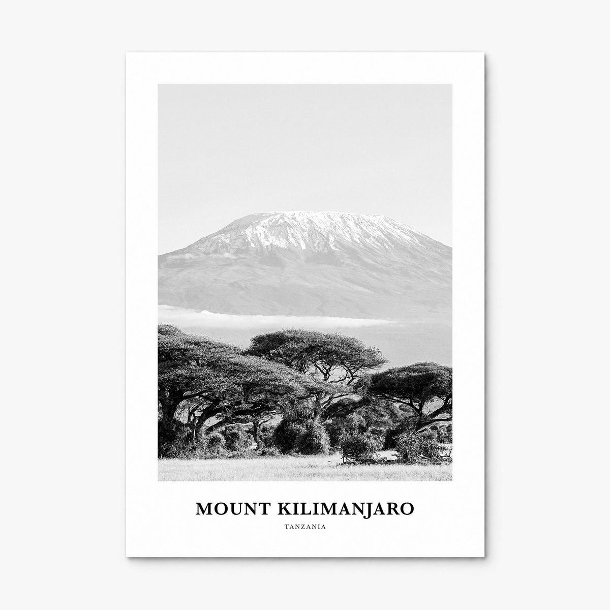 Mount Kilimanjaro Classic Poster, print only (unframed)