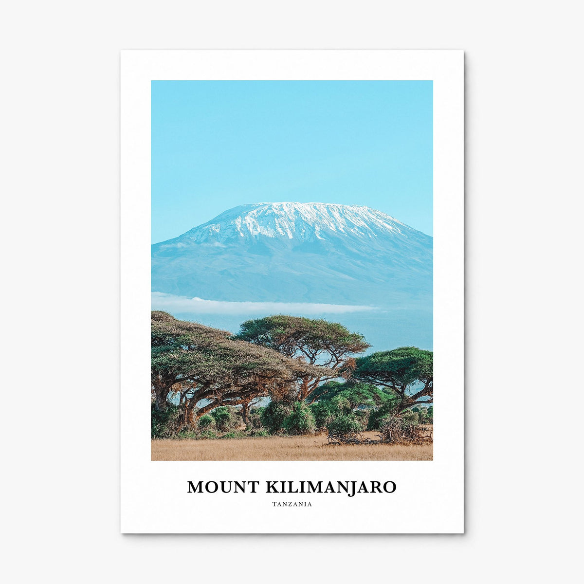 Mount Kilimanjaro Classic Poster, print only (unframed)