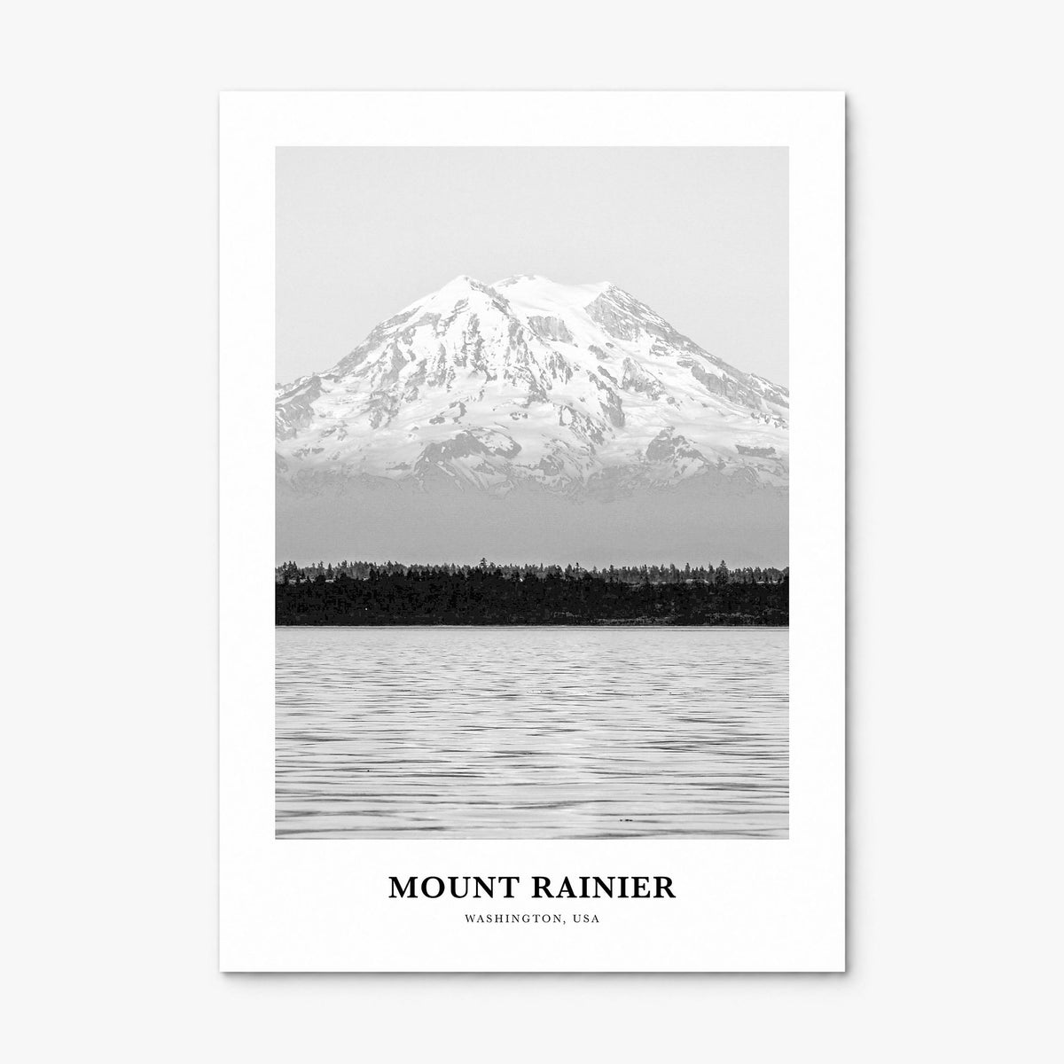 Mount Rainier Classic Poster, print only (unframed)