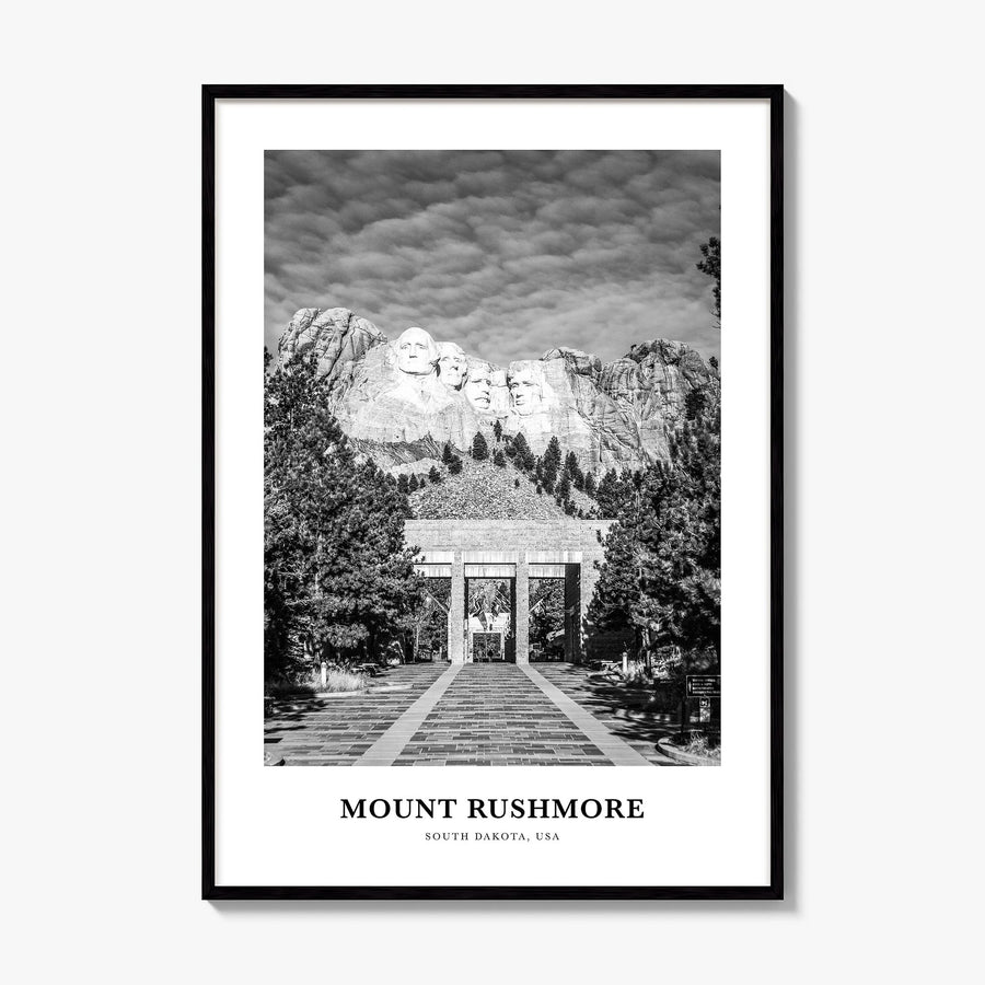 Mount Rushmore Classic Poster, framed poster mockup