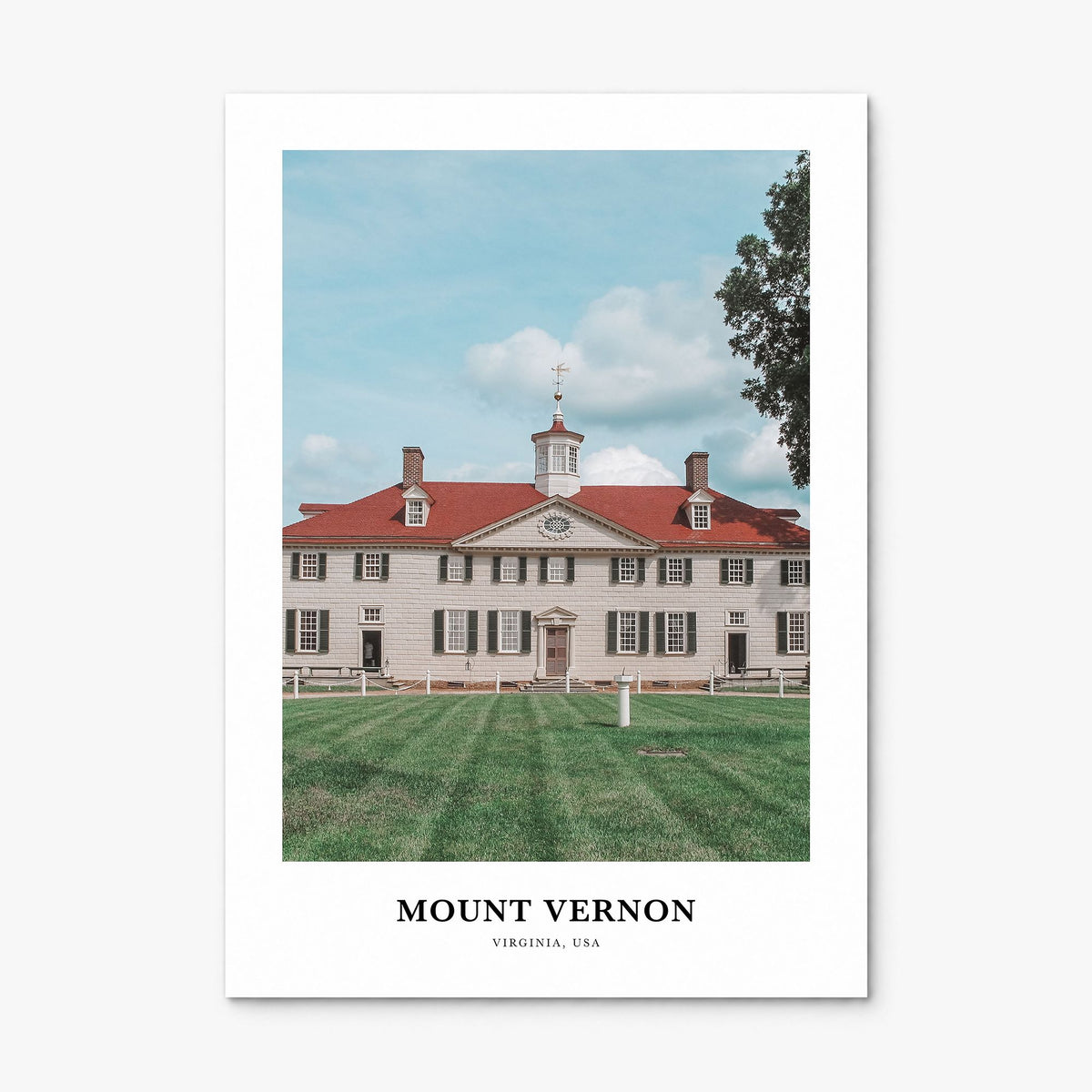 Mount Vernon Classic Poster, print only (unframed)