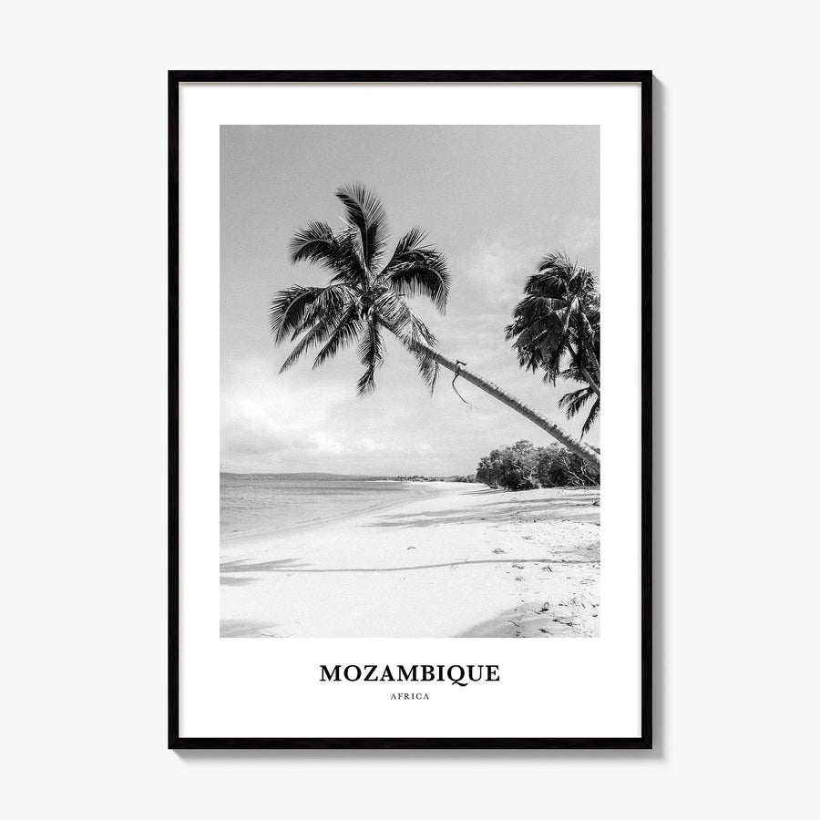 Mozambique Classic Poster, framed poster mockup