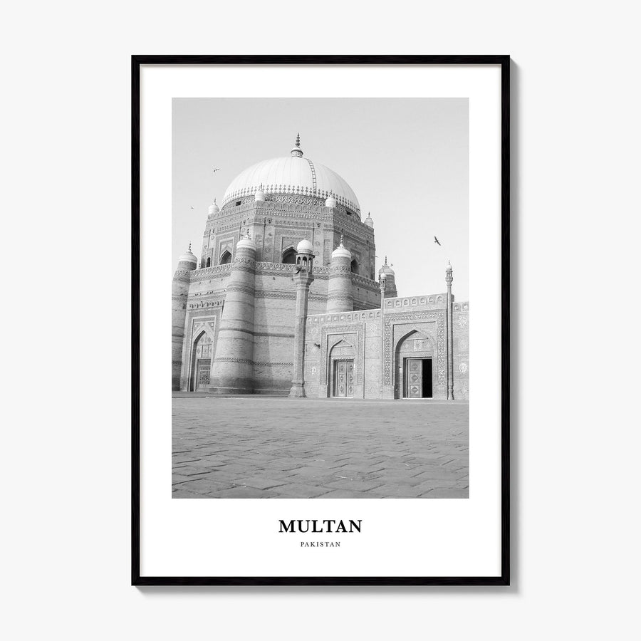 Multan Classic Poster, framed poster mockup