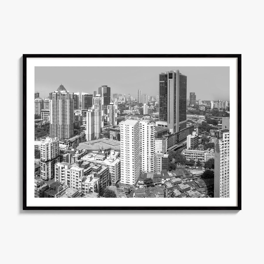 Mumbai Photo Poster, framed poster mockup, white border