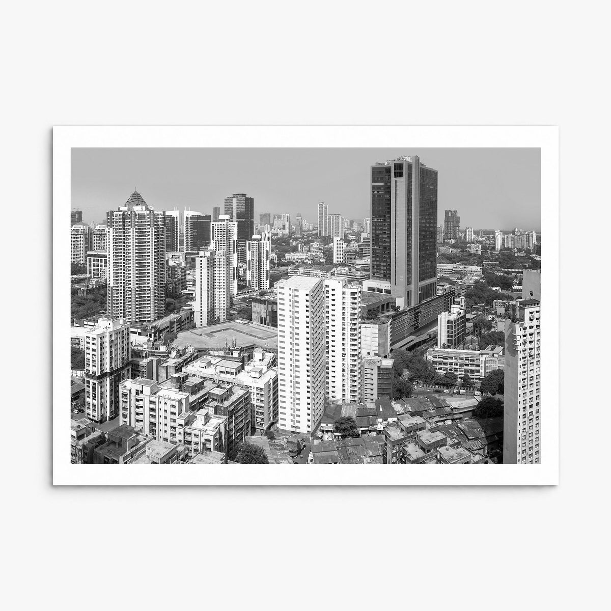Mumbai Photo Poster, print only (unframed), white border