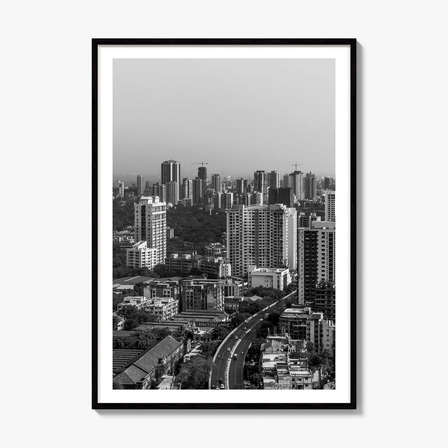 Mumbai Photo Poster, framed poster mockup, white border