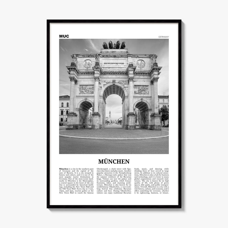 München Newspaper Poster, framed poster mockup