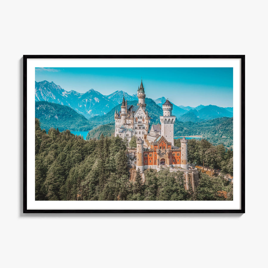 Munich Photo Poster, framed poster mockup, white border