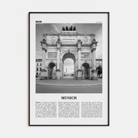 Munich No 2 Poster None / 8x12 in Nbourhood Travel B&W Poster