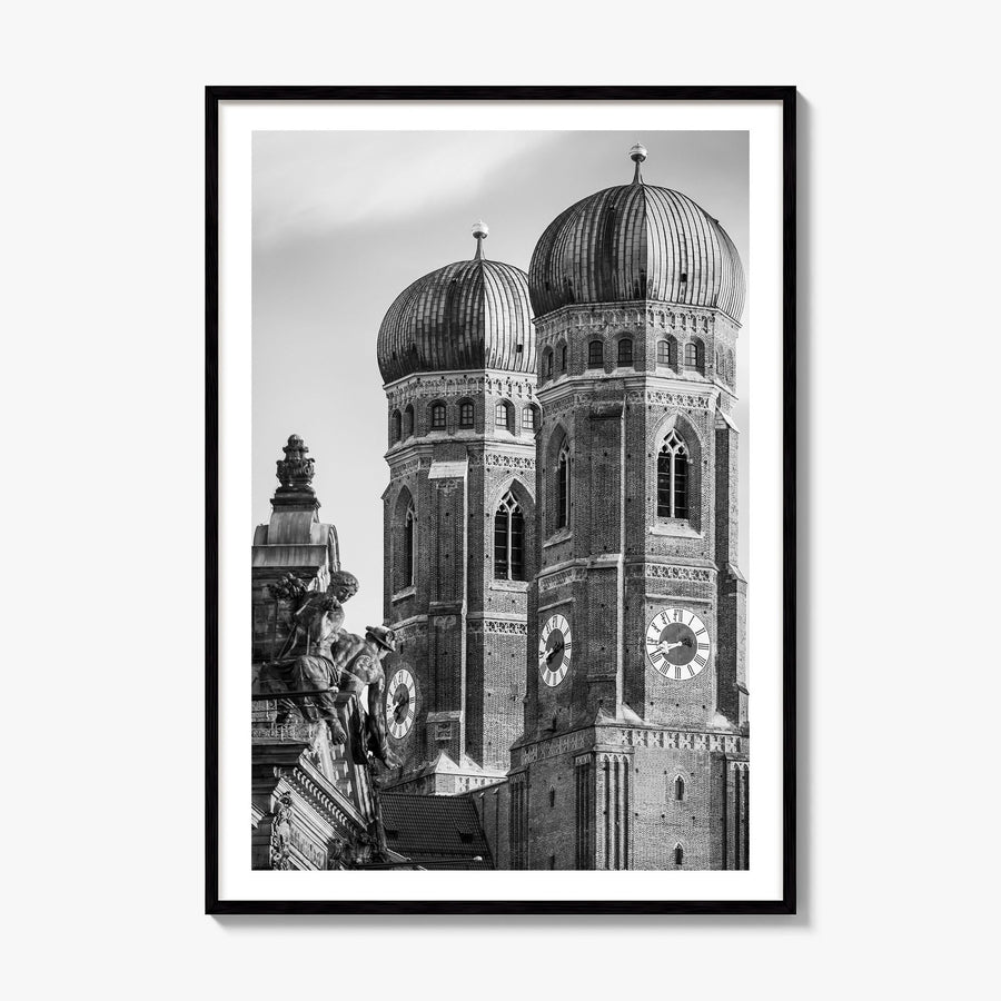 Munich Photo No 2 Poster, framed poster mockup, white border