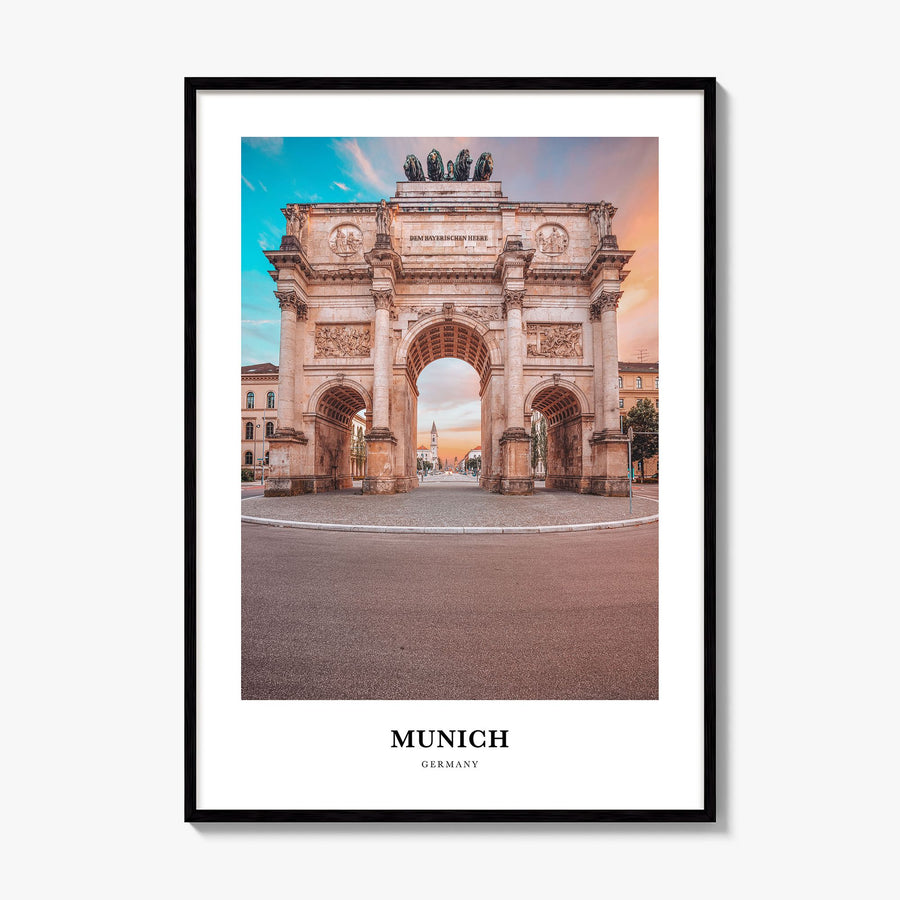 Munich Classic Poster, framed poster mockup