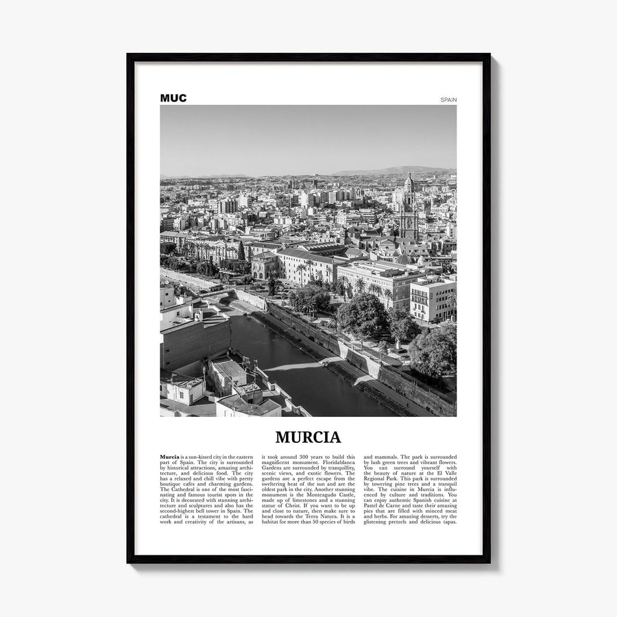 Murcia Newspaper Poster, framed poster mockup