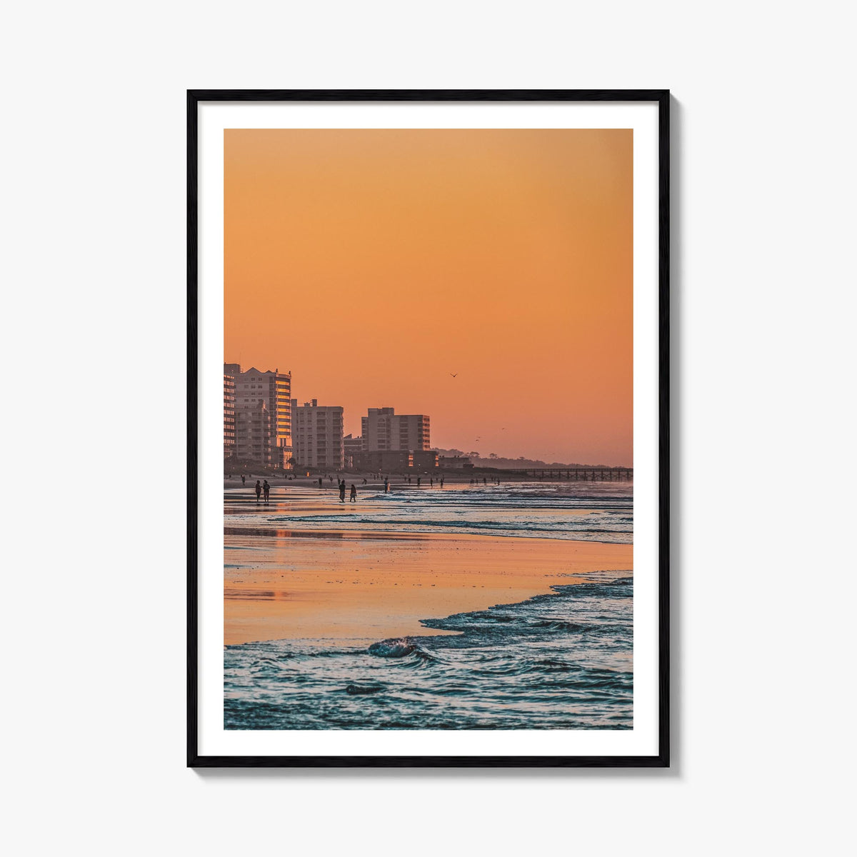 Myrtle Beach no. 1 colorful photo poster of South Carolina, USA – vertical wall art, unframed print shown in interior mockup