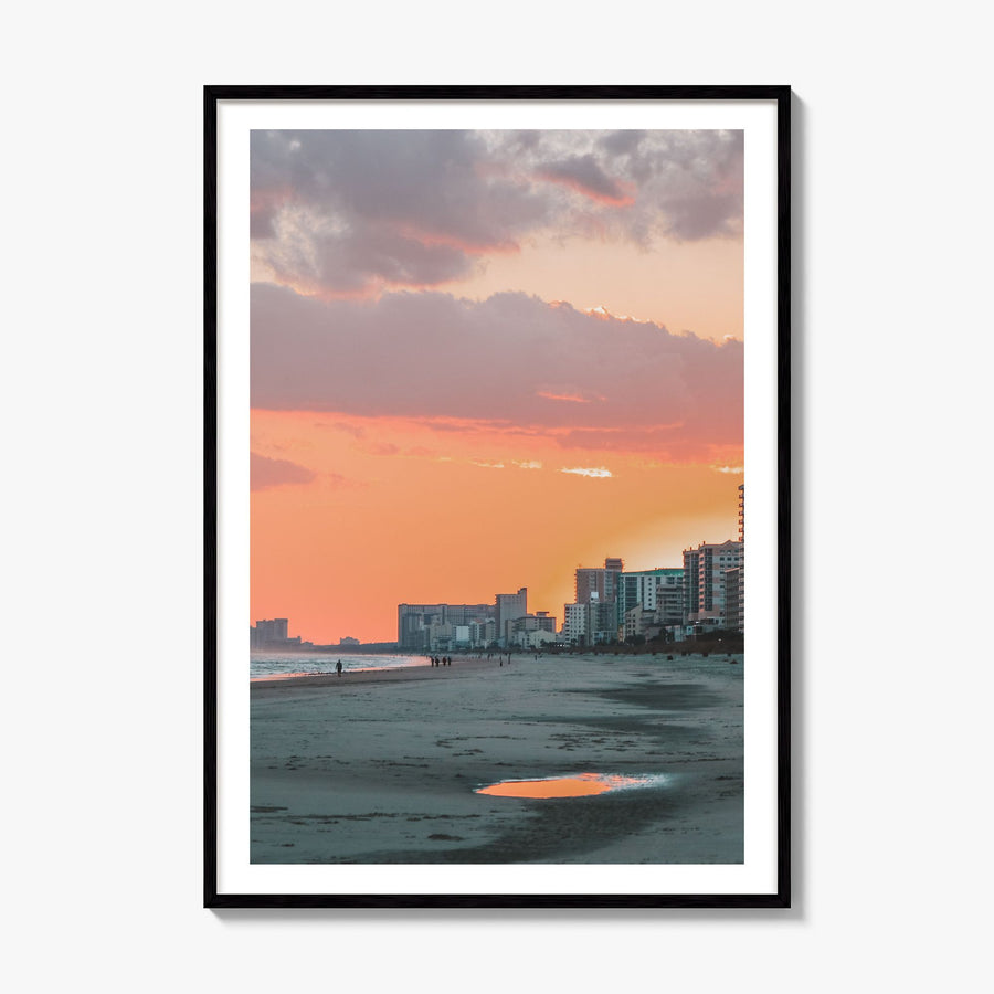 Myrtle Beach Photo No 2 Poster, framed poster mockup, white border