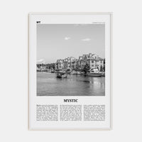 Mystic Poster White Wood / 8x12 in Nbourhood Travel B&W Poster