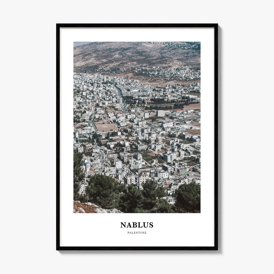 Nablus Classic Poster, framed poster mockup