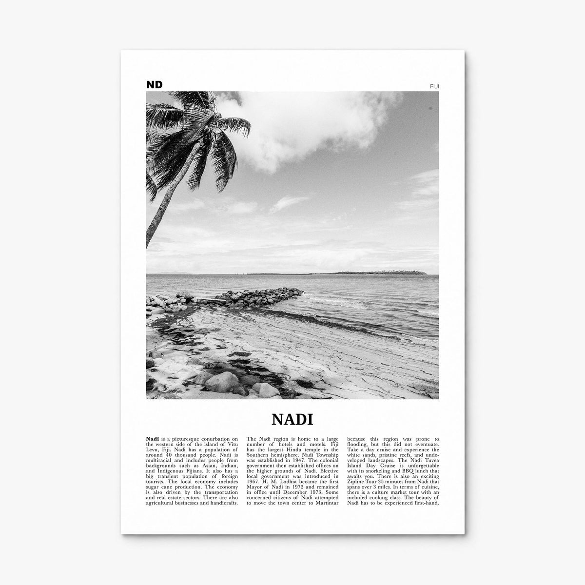 Nadi Newspaper Poster, print only (unframed)