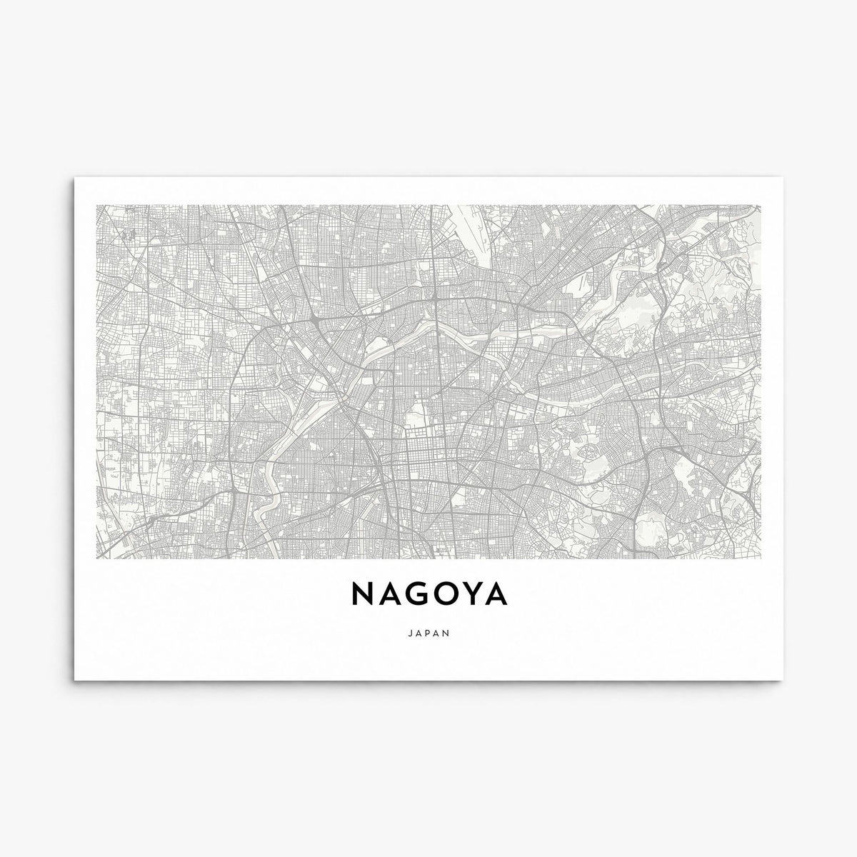 Nagoya Map Poster, print only (unframed)