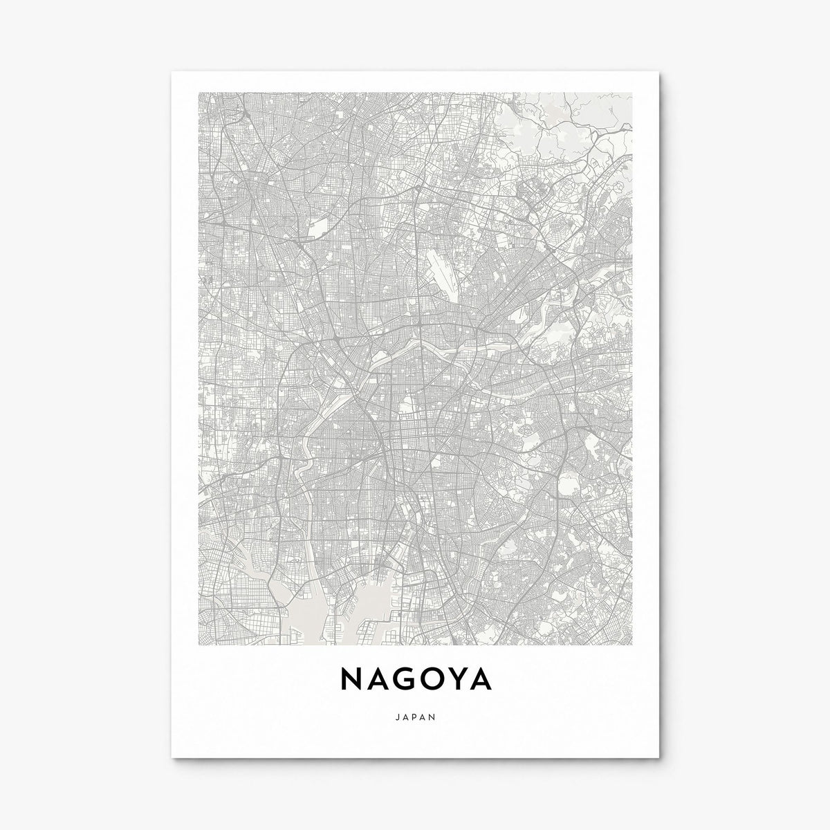 Nagoya Map Poster, print only (unframed)