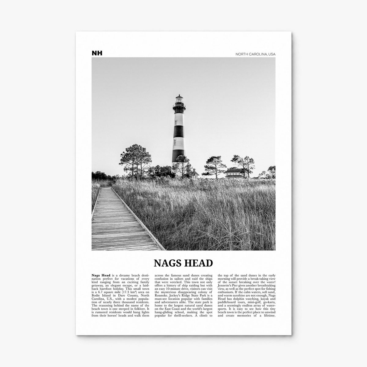 Nags Head Newspaper Poster, print only (unframed)