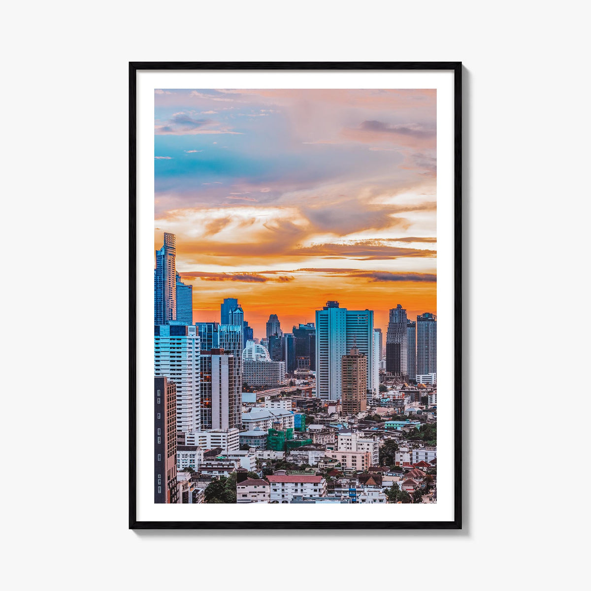 Nairobi colorful photo poster of Kenya – vertical wall art, unframed print shown in interior mockup