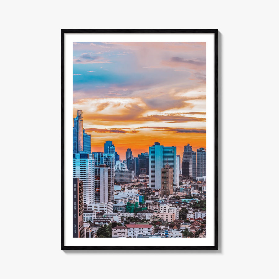 Nairobi colorful photo poster of Kenya – vertical wall art, unframed print shown in interior mockup