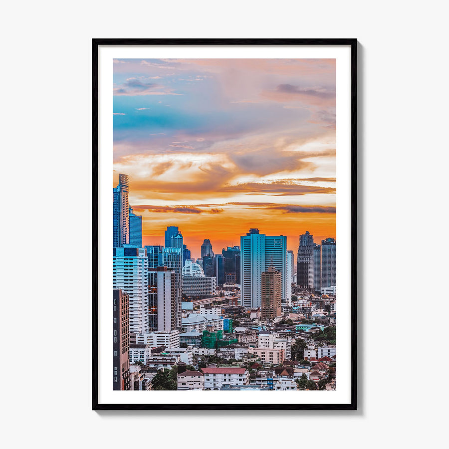 Nairobi Photo Poster, framed poster mockup, white border
