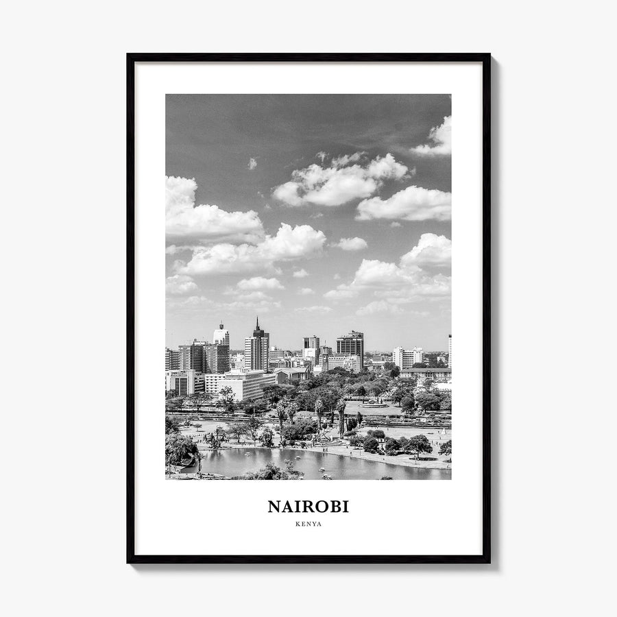 Nairobi Classic Poster, framed poster mockup