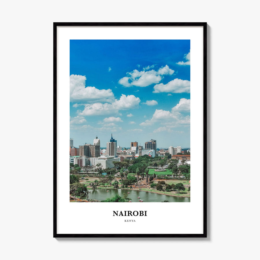 Nairobi Classic Poster, framed poster mockup