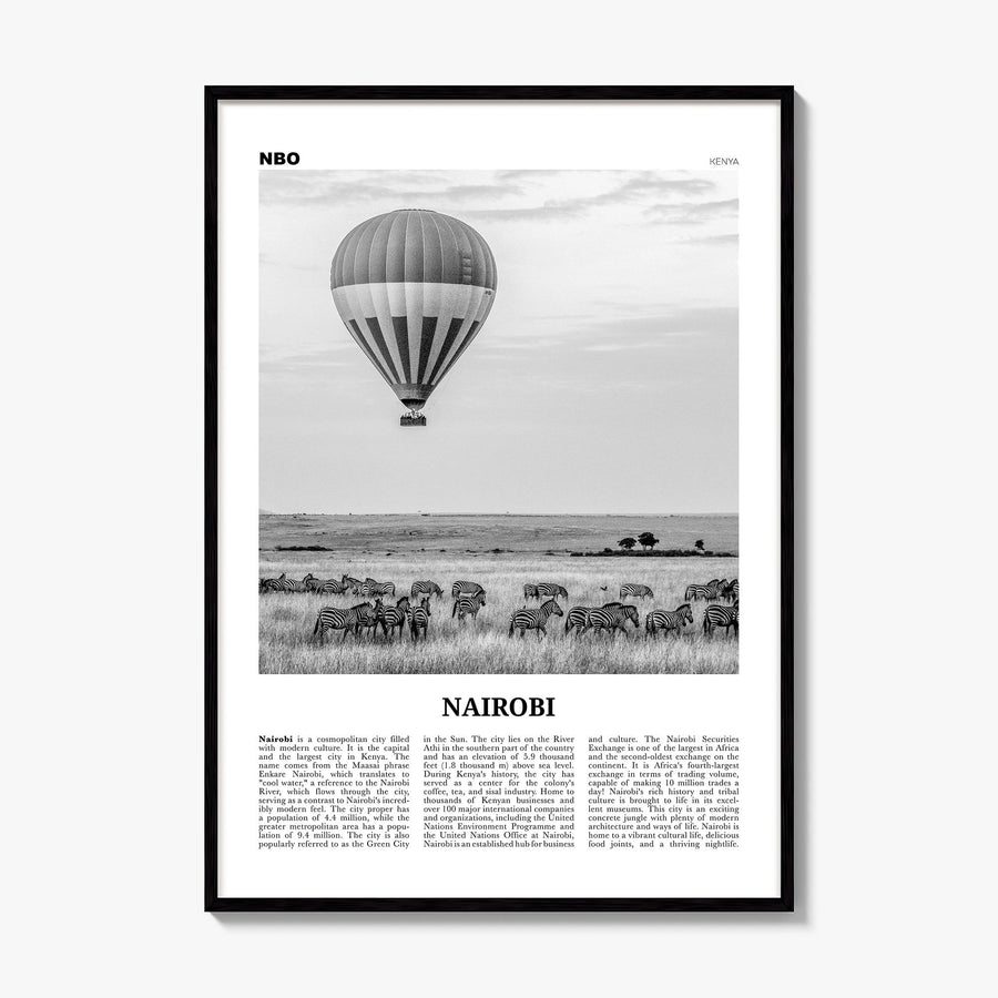 Nairobi Newspaper No 2 Poster, framed poster mockup