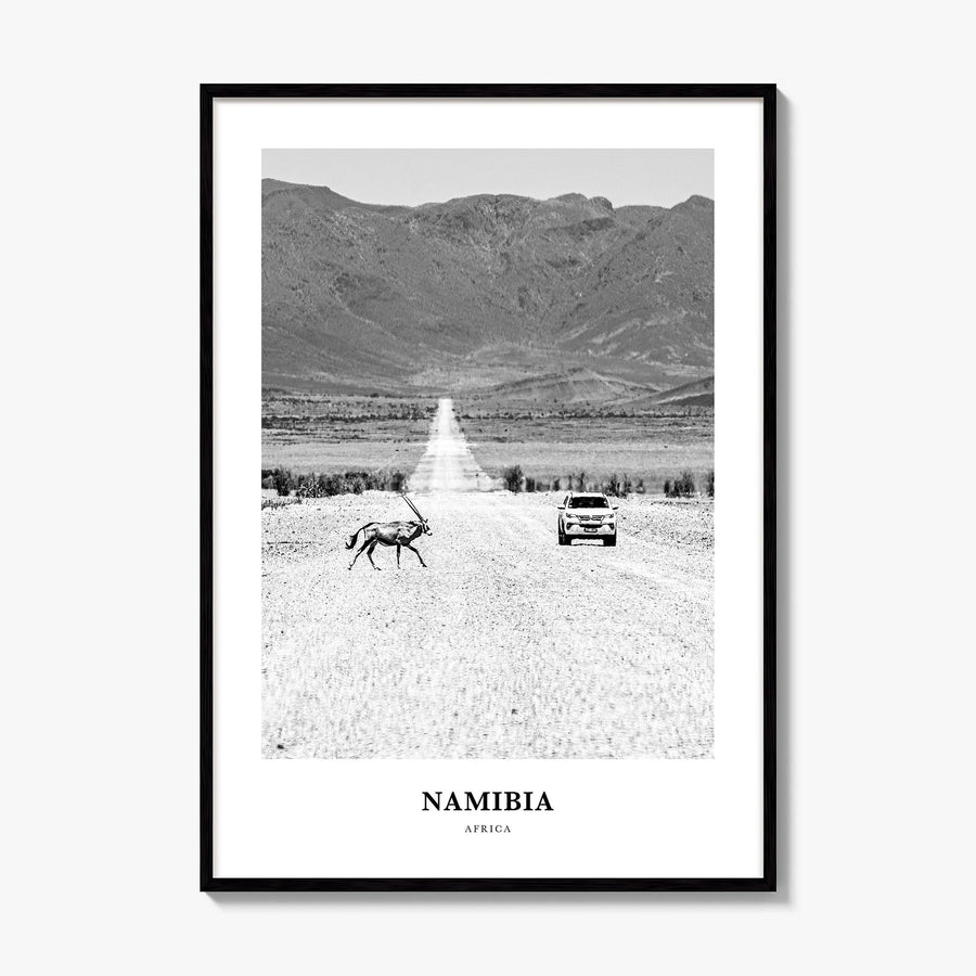 Namibia Classic Poster, framed poster mockup