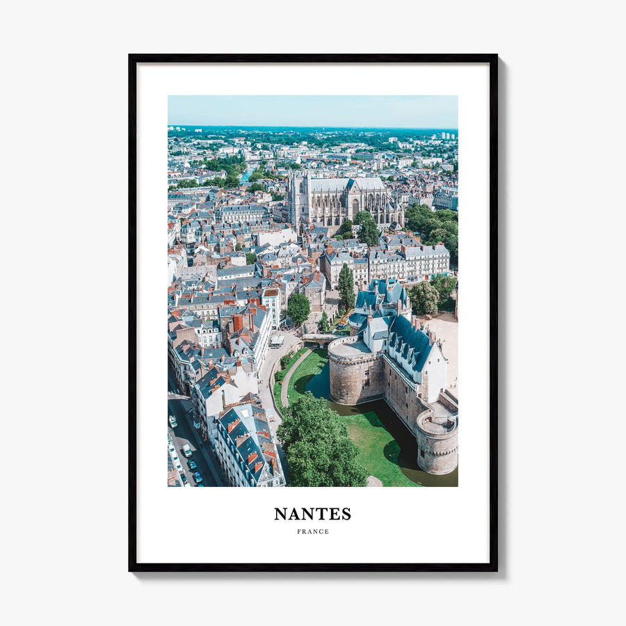 Nantes Classic Poster, framed poster mockup