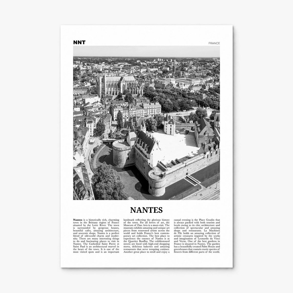 Nantes Newspaper Poster, print only (unframed)