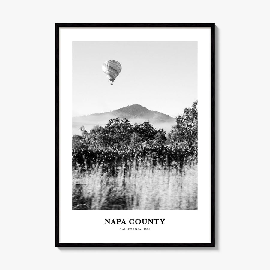 Napa County Classic Poster, framed poster mockup