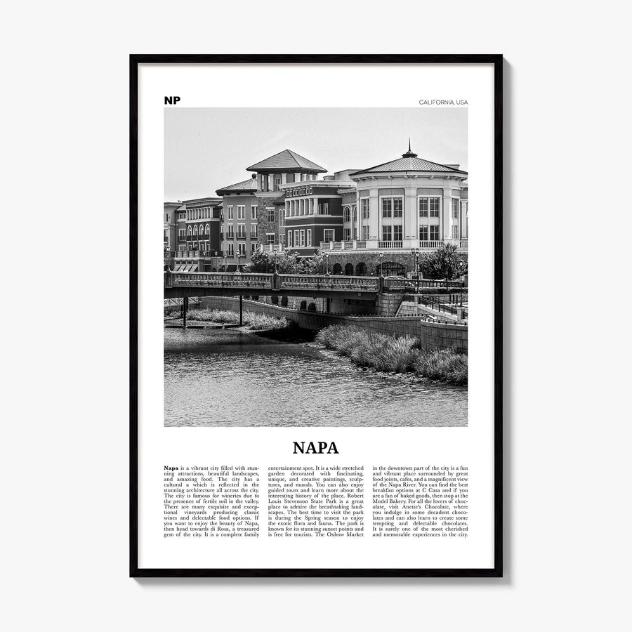 Napa Newspaper Poster, framed poster mockup