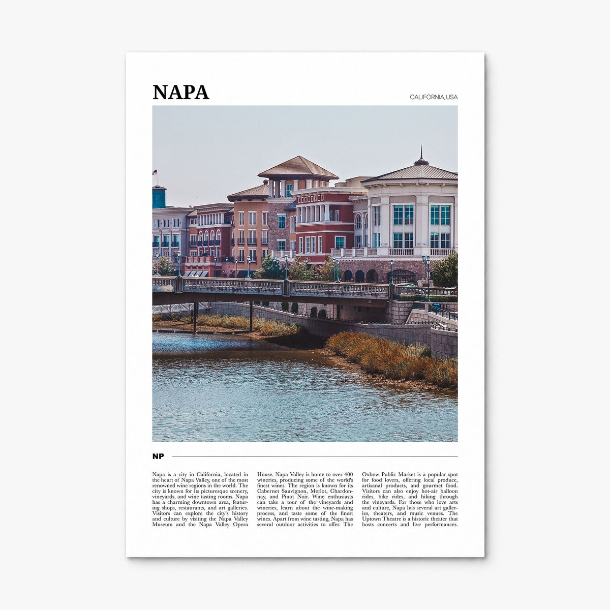Napa Travel Poster, print only (unframed)