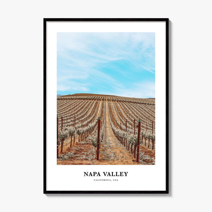 Napa Valley Classic Poster, framed poster mockup