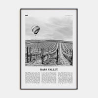 Napa Valley Poster None / 8x12 in Nbourhood Travel B&W Poster