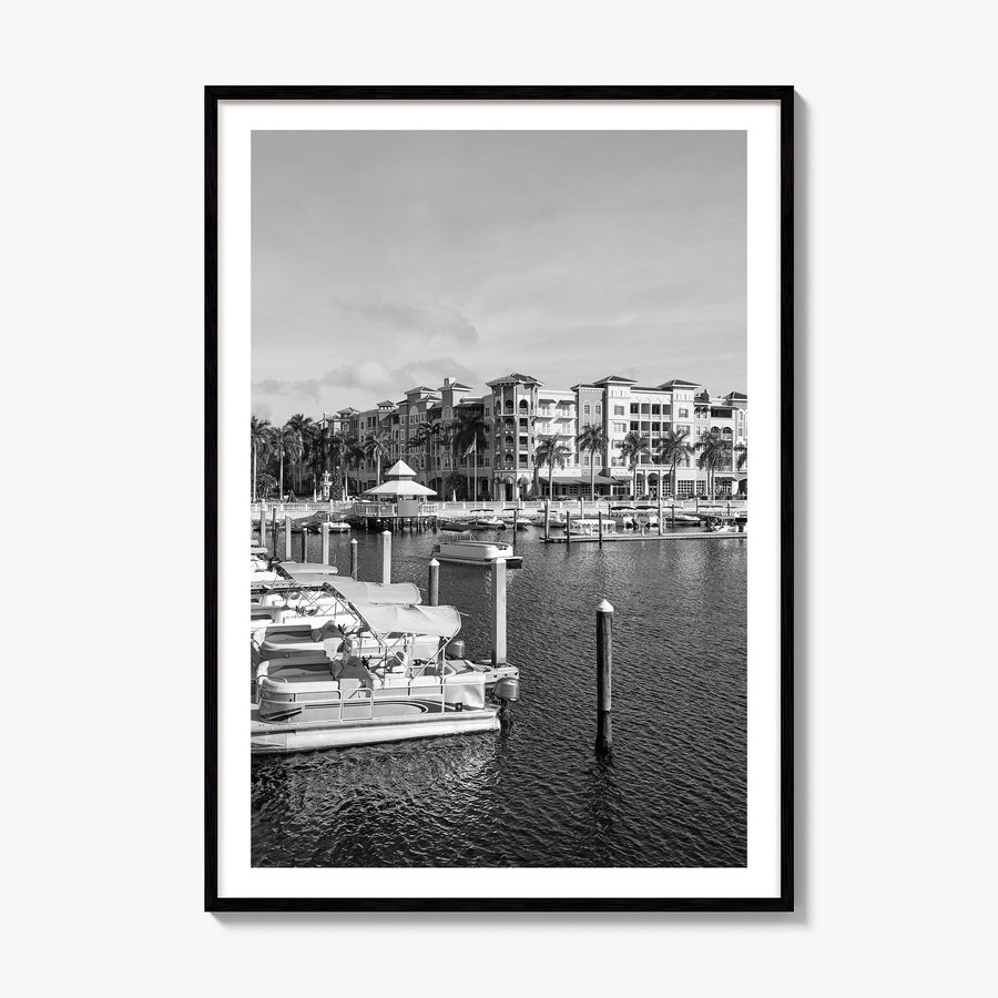 Naples, Florida Photo Poster, framed poster mockup, white border