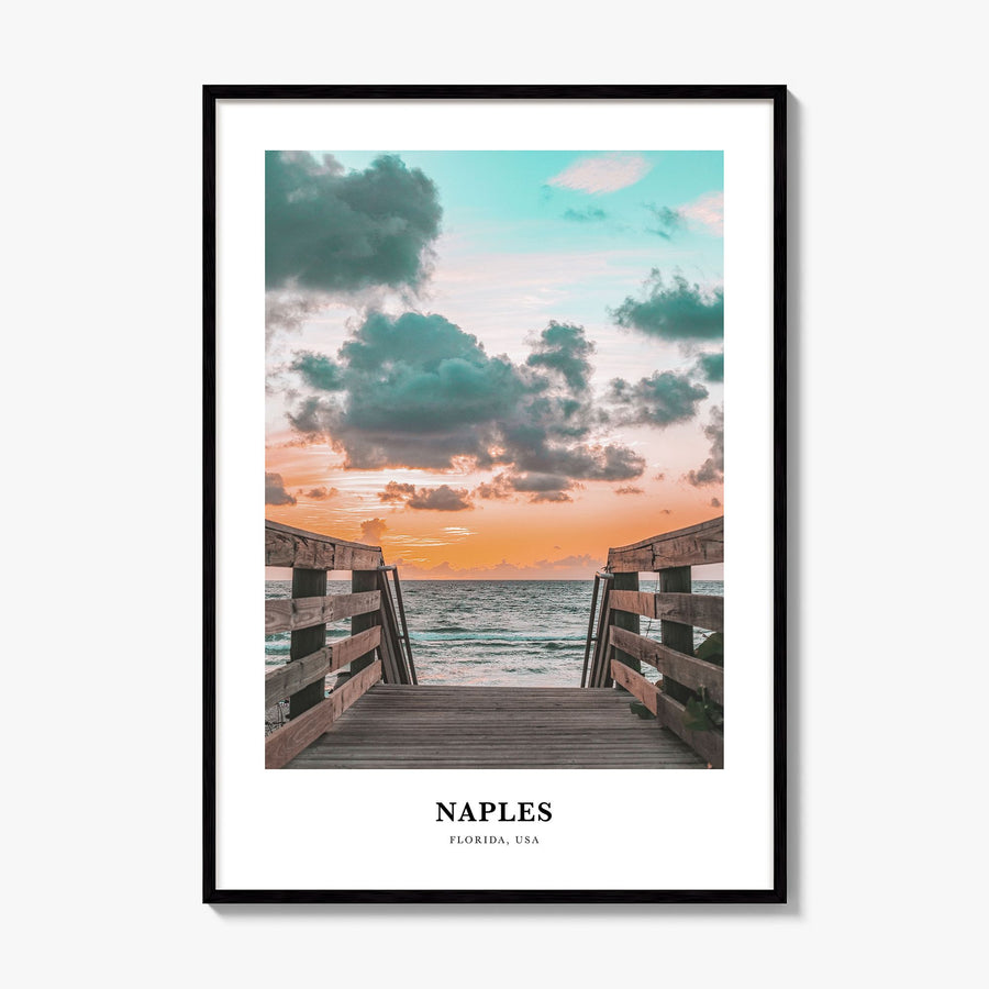 Naples, Florida Classic No 1 Poster, framed poster mockup