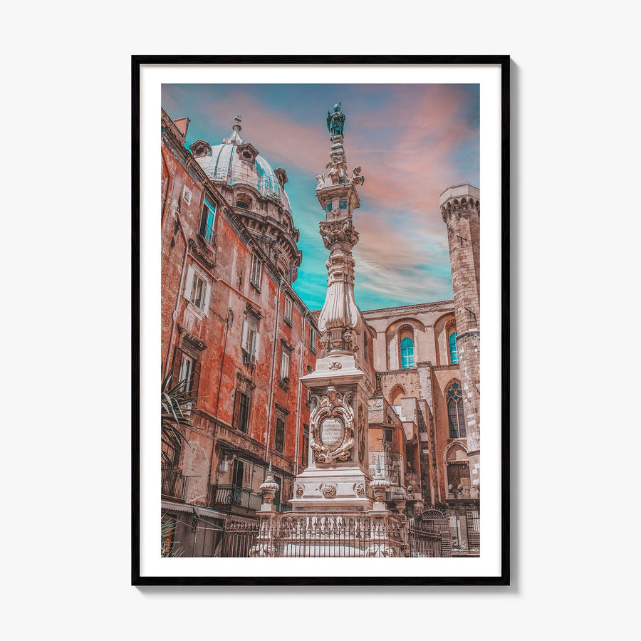 Naples, Italy Photo No 1 Poster, framed poster mockup, white border