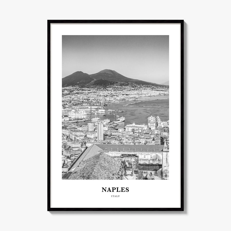 Naples, Italy Classic No 1 Poster, framed poster mockup