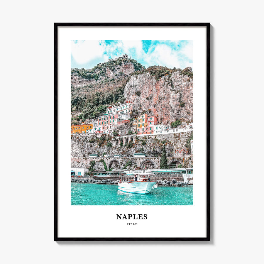 Naples, Italy Classic No 1 Poster, framed poster mockup