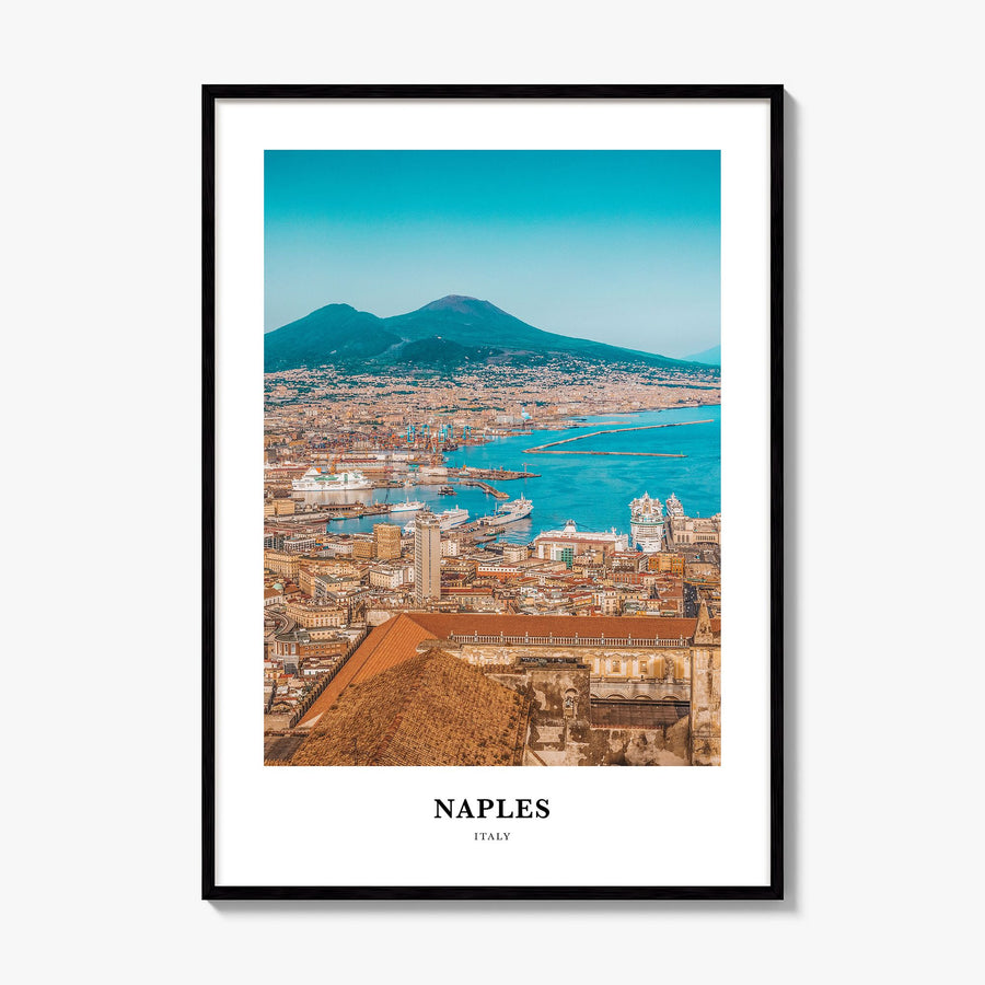 Naples, Italy Classic No 2 Poster, framed poster mockup