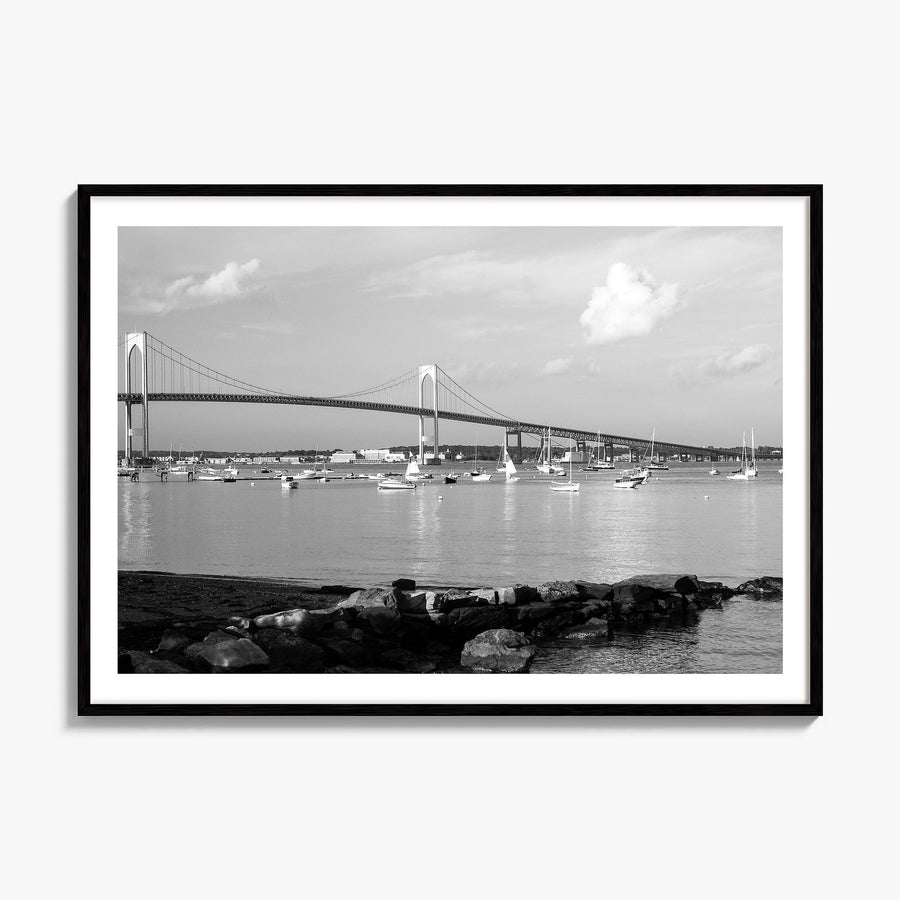 Narragansett Photo Poster, framed poster mockup, white border