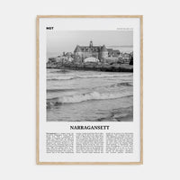 Narragansett No 2 Poster Natural Wood / 8x12 in Nbourhood Travel B&W Poster