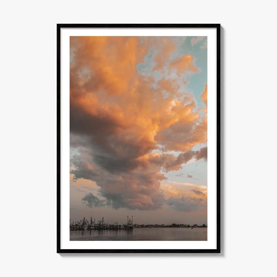Narragansett Photo No 3 Poster, framed poster mockup, white border